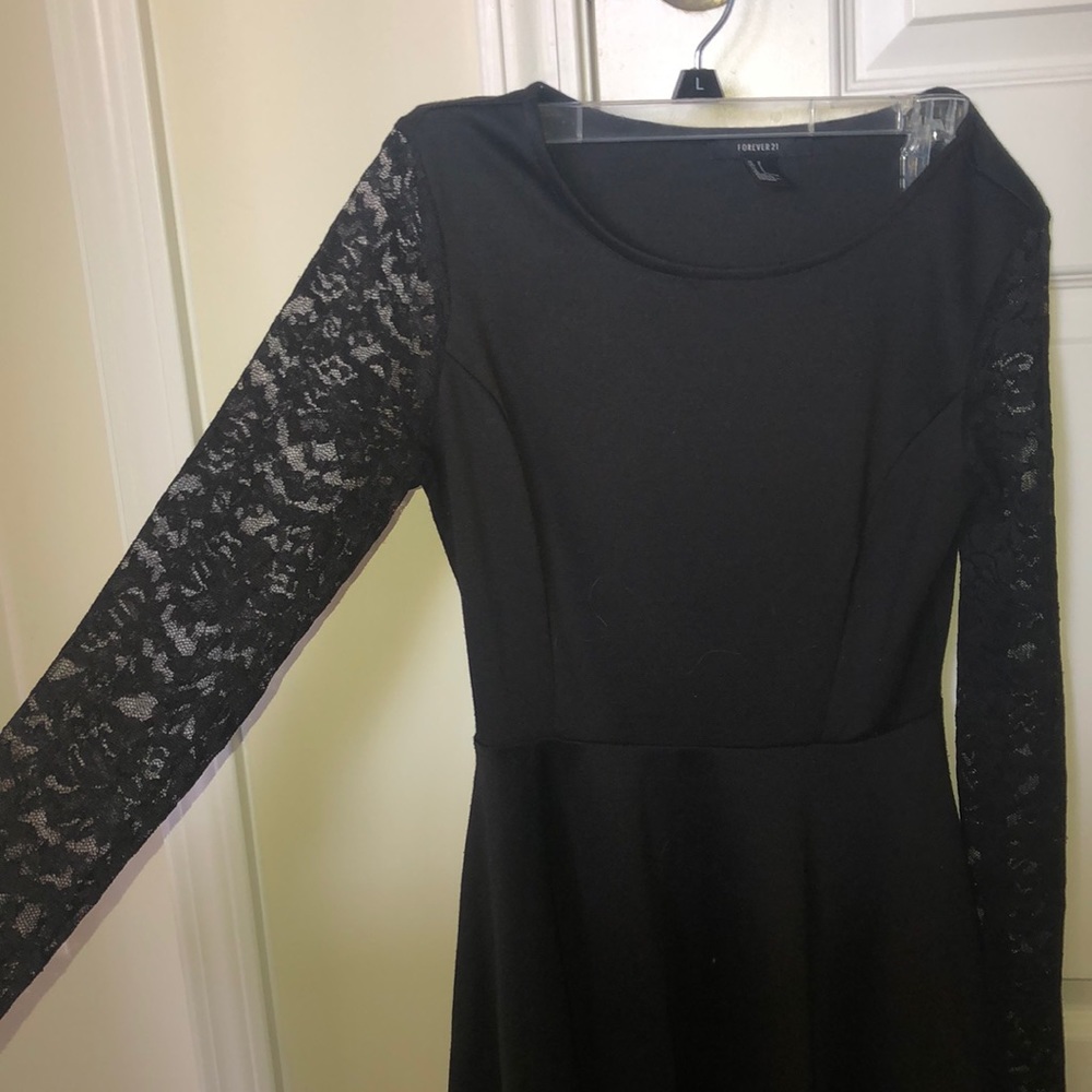 Black skater dress